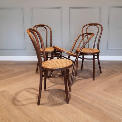 Bentwood No. 18 Chairs from ZPM Radomsko, 1960s, Set of 4-SJU-846888