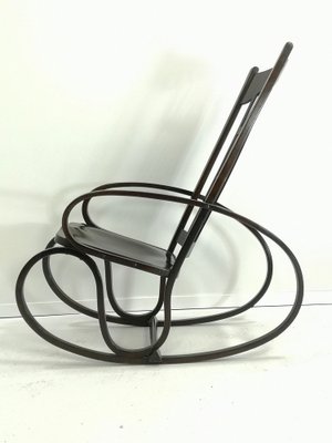 Bentwood Rocking Chair by Gustav Siegel for Jacob & Josef Kohn, 1910s-UWE-1245207