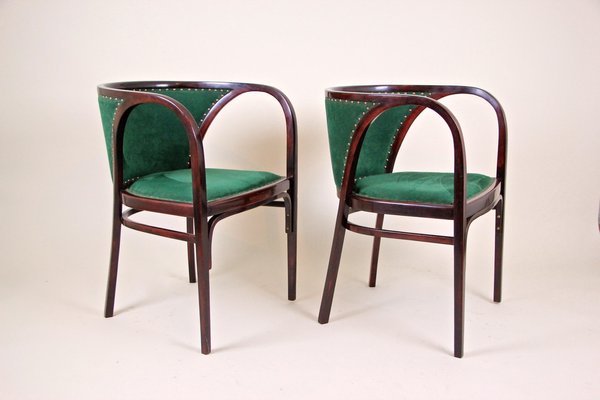 Bentwood Seating Set by M. Kammerer for Thonet, 1910s, Set of 3-TQA-1322099