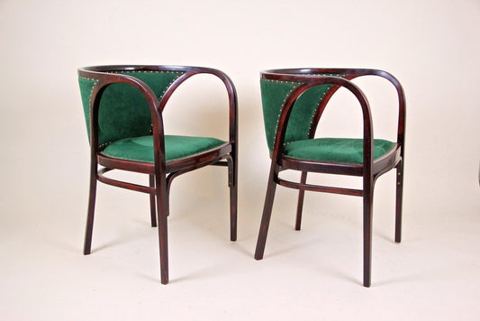 Bentwood Seating Set by M. Kammerer for Thonet, 1910s, Set of 3