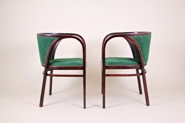 Bentwood Seating Set by M. Kammerer for Thonet, 1910s, Set of 3-TQA-1322099