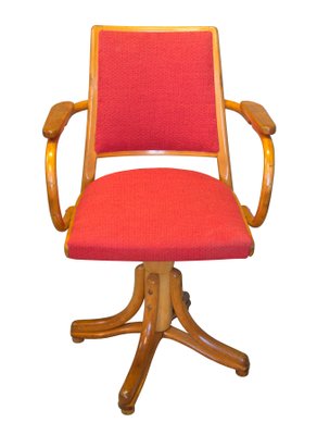 Bentwood Swivel Armchair by Ligna Prague, 1950s-BAR-1315326