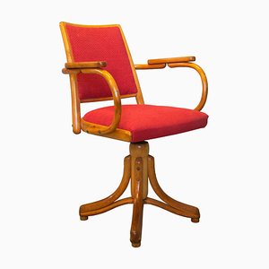 Bentwood Swivel Armchair by Ligna Prague, 1950s-BAR-1315326