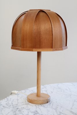 Bentwood Table Lamp from Solbackens Svarveri, Sweden, 1970s-FJP-2040409