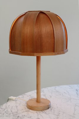 Bentwood Table Lamp from Solbackens Svarveri, Sweden, 1970s-FJP-2040409