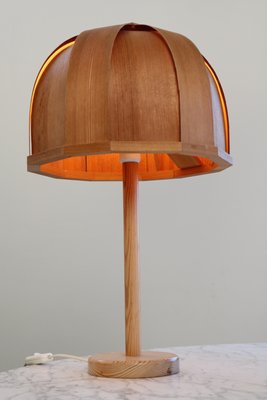 Bentwood Table Lamp from Solbackens Svarveri, Sweden, 1970s-FJP-2040409