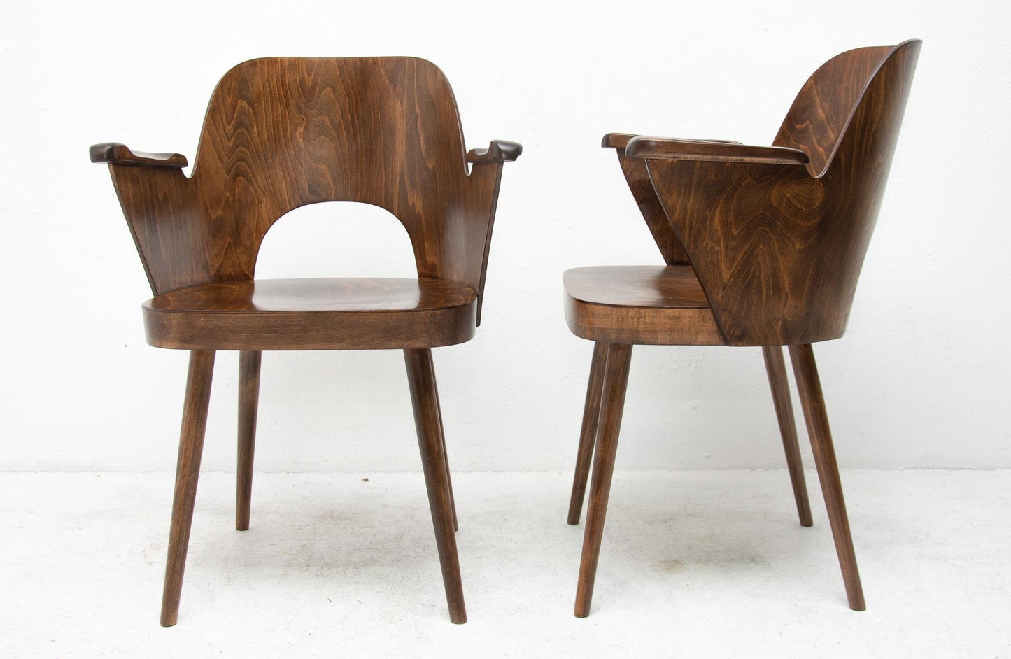 Bentwood Writing Desk Armchair by Radomír Hofman for Ton