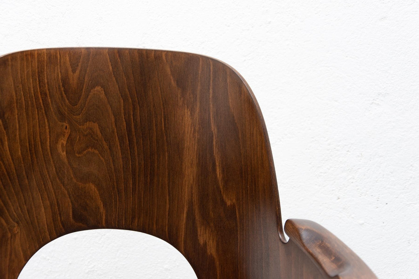 Bentwood Writing Desk Armchair by Radomír Hofman for Ton