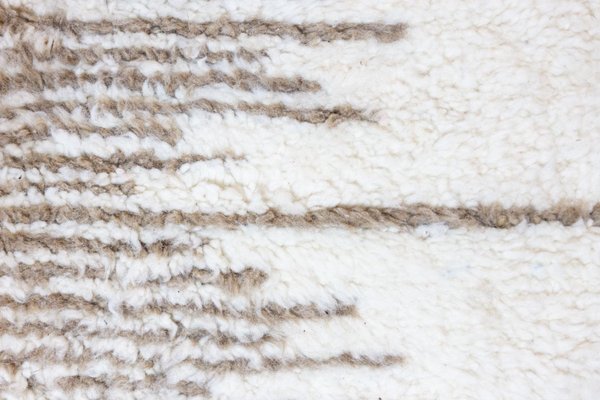 Berber Rug in Wool Beige and White-CEJ-1186735