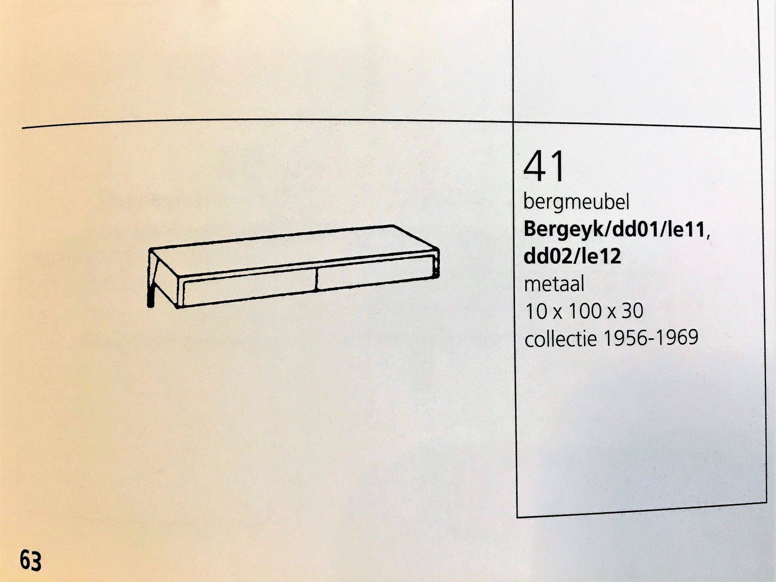 Bergeyk DD02 Dressing Table by Martin Visser for 't Spectrum, 1950s