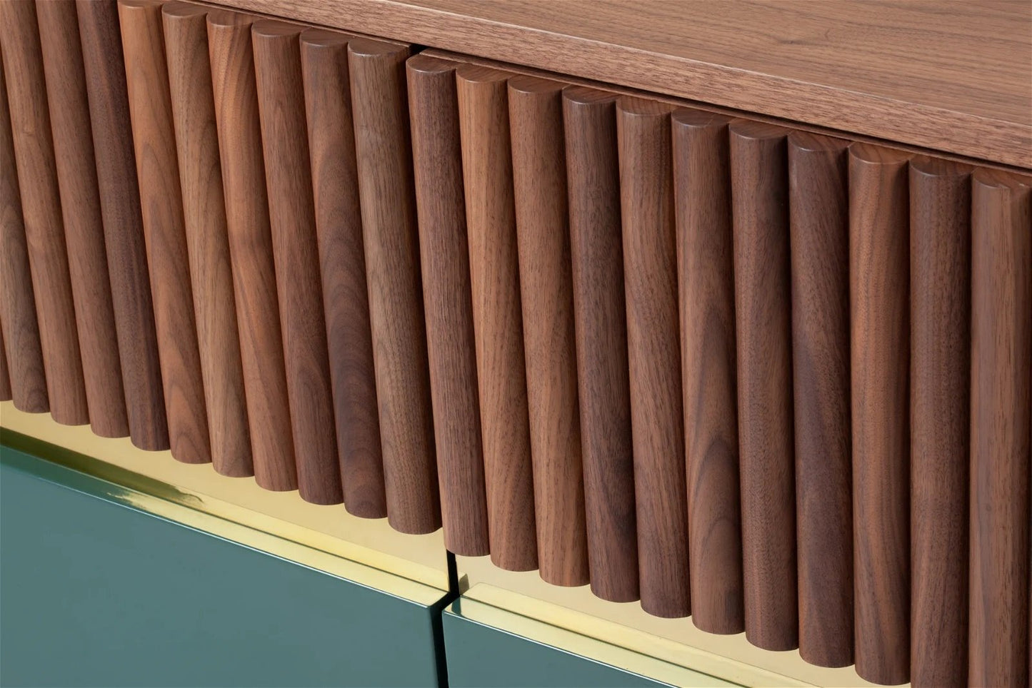 Berlin Sideboard in Ivory and Natural Walnut by Dooq Details