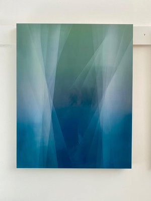 Bernadette Jiyong Frank, Refraction of Blue and Green, Oil & Resin-MDB-1803650