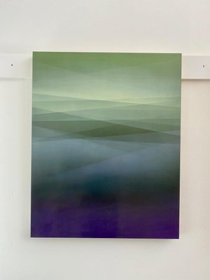 Bernadette Jiyong Frank, Refraction of Light Green, Oil & Resin-MDB-1803652