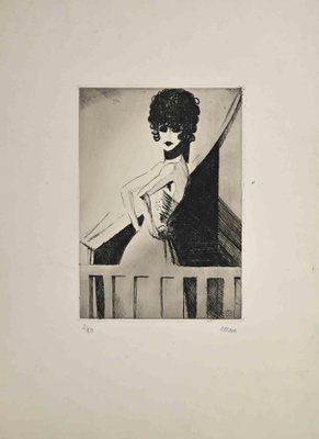 Bernard Bécan, Woman, Original Etching, 1925-ZCI-1283797