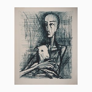 Bernard Buffet, Apocalypse, Saint Jean in Lamb, 1961, Original Engraving-KHH-1253744