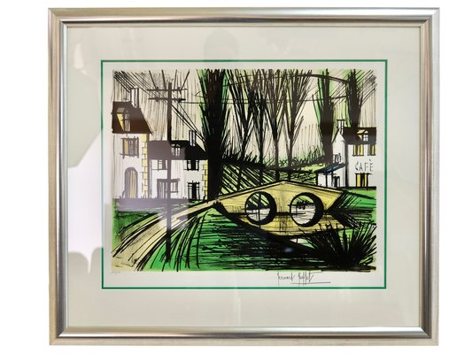 Bernard Buffet, Café, 1950s, Lithograph, Framed-CXC-1748705