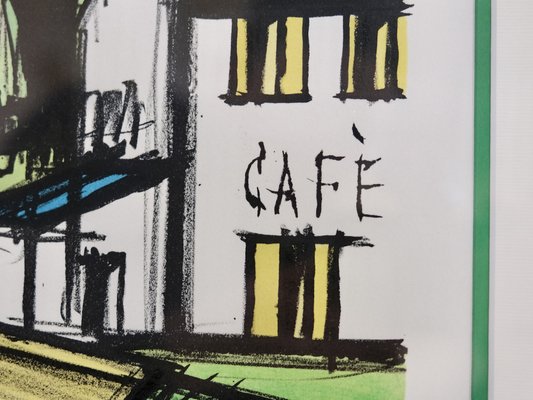 Bernard Buffet, Café, 1950s, Lithograph, Framed-CXC-1748705