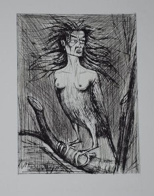 Bernard Buffet, Dante's Inferno/The Harpy, Drypoint-KHH-1260467