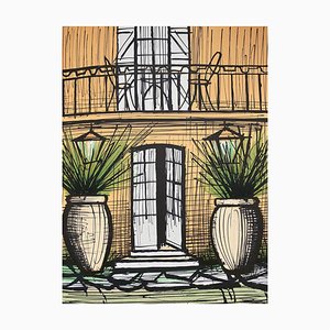 Bernard Buffet, Entrance to the Residence, Original Lithograph-KHH-1253578