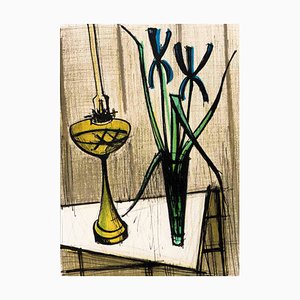 Bernard Buffet, Still Life with Irises, Original Lithograph-KHH-1253575