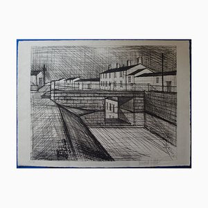 Bernard Buffet, The Canal, 1955, Original Signed Engraving-KHH-1744033