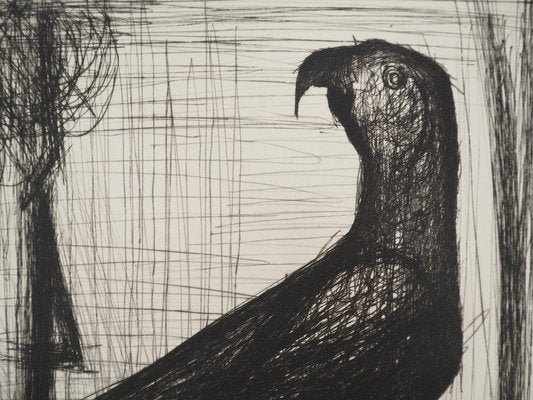 Bernard Buffet, The Parrot, Original Engraving-KHH-2023115