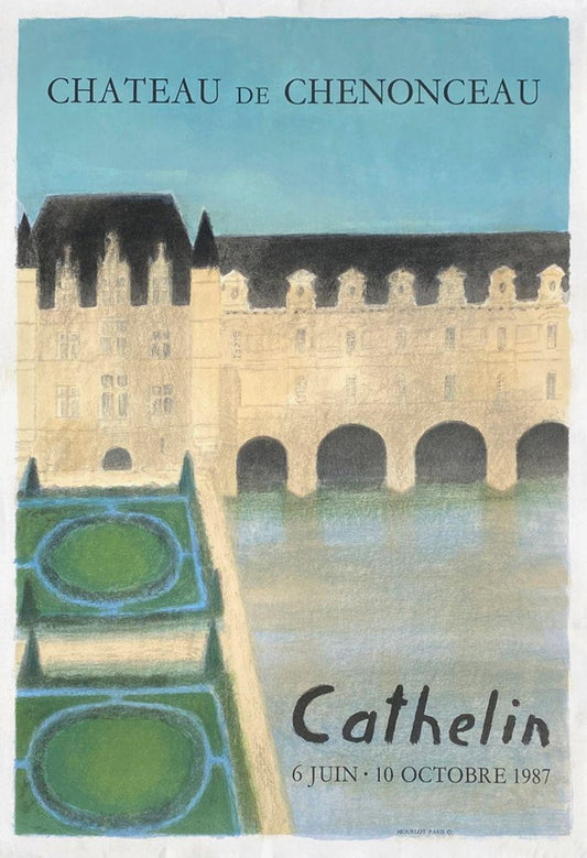 Bernard Cathelin, Expo 87, Château De Chenonceau, 1987, Poster on Paper