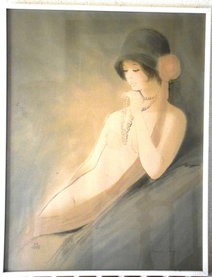 Bernard Charoy, Portrait of Young Nude Woman, Lithograph-BTG-1718387