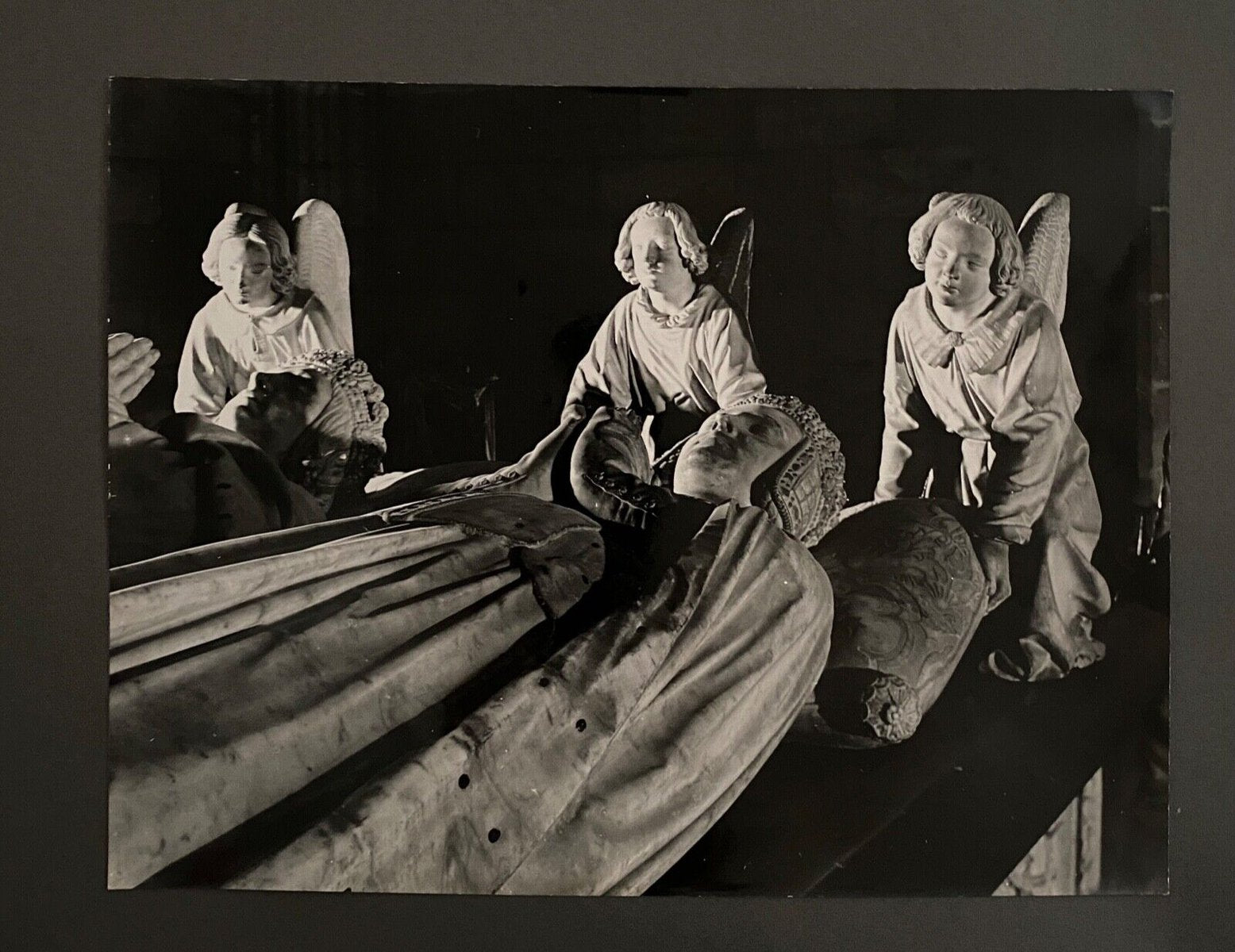 Bernard Darot, Tombeau François II Trois Anges, 20th Century, Silver Gelatin Print