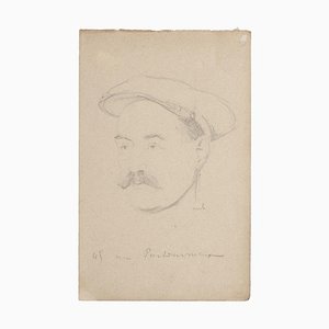 Bernard Milleret, Portrait, Pencil on Paper, Early 20th Century-ZCI-871708