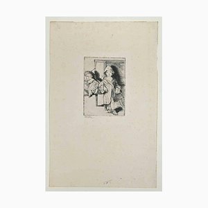 Bernard Naudin, Children, Original Etching, Early 20th-Century-ZCI-1229886