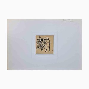 Bernard Naudin, Figures, Original Drawing, Early 20th-Century-ZCI-1209816