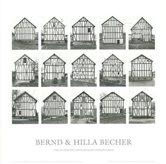 Bernd and Hilla Becher, Half-Timbered Houses, 2000s, Art Print