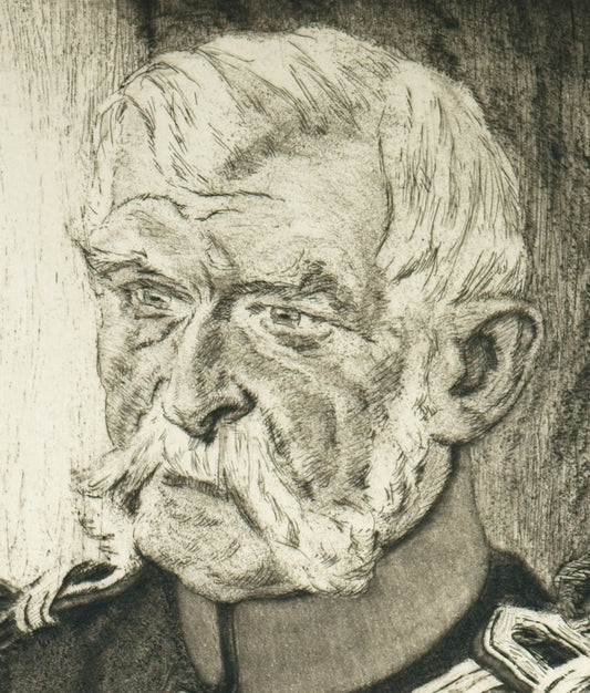 Bernhard Pankok, General Wilhelm von Blume, 1915, Etching