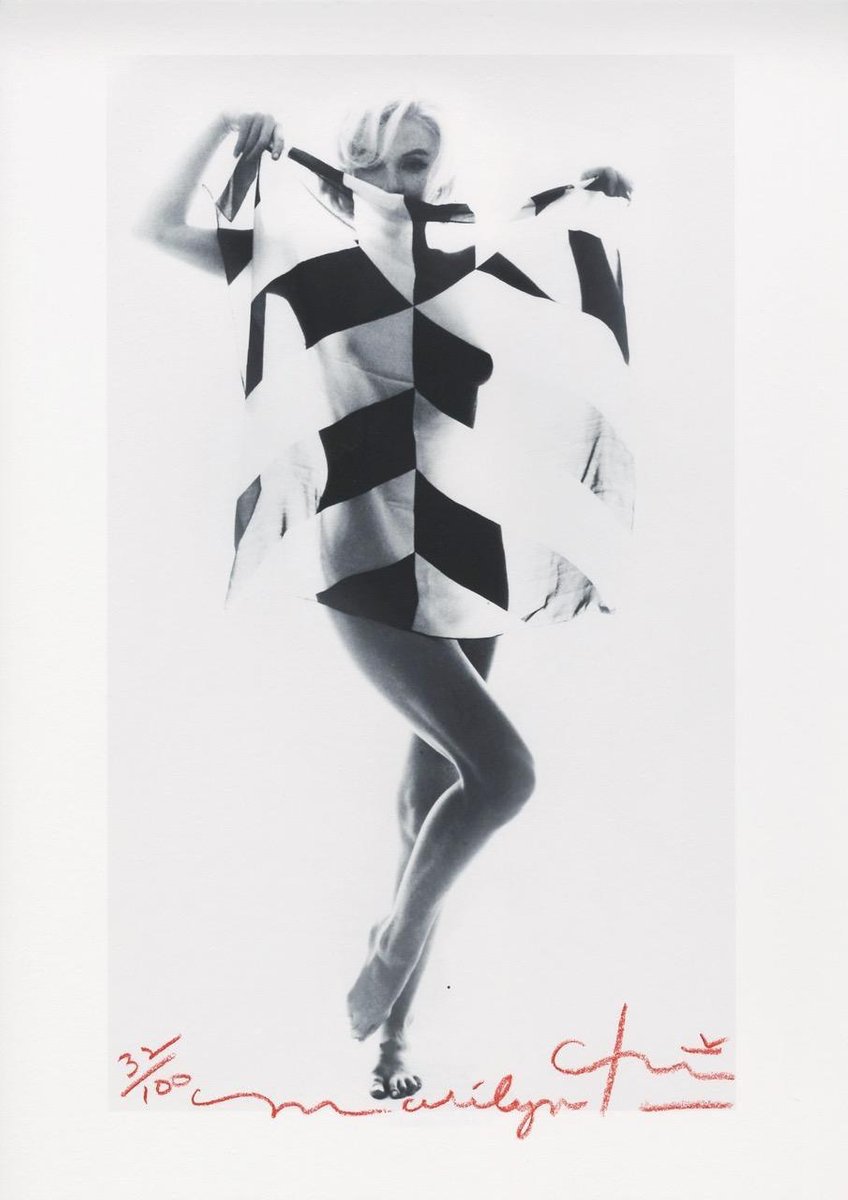 Bert stern "Marilyn Monroe black and white scarf " 2012 2012