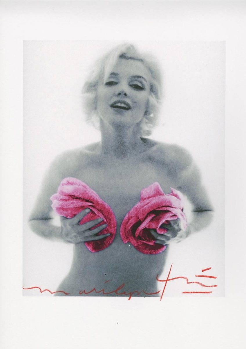 Bert stern "Marilyn Monroe classic Pink roses " 2011 2011