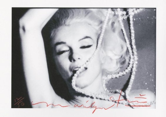 Bert Stern, Marilyn Monroe The Last Sitting Pearls 3, 2011, Black & White Photograph-ICD-696792