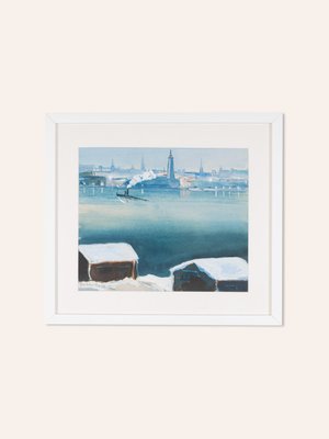 Bertel Nordström, Stockholm, Gouache on Paper, Framed-GPP-1146816