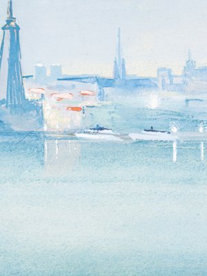 Bertel Nordström, Stockholm, Gouache on Paper, Framed-GPP-1146816