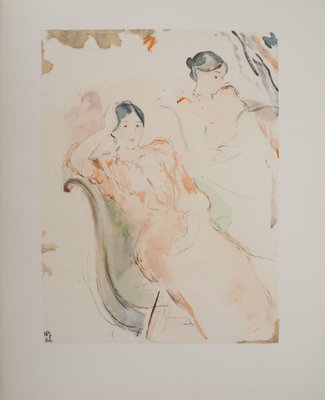 Berthe Morisot, Young Woman Dreaming, Lithograph-KHH-2023118