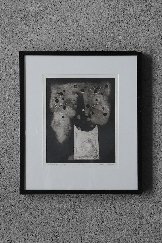 Bertil Lundberg, Bukett, Etching, 1980, Framed-ZAA-1742178