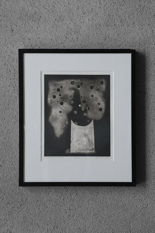 Bertil Lundberg, Bukett, Etching, 1980, Framed