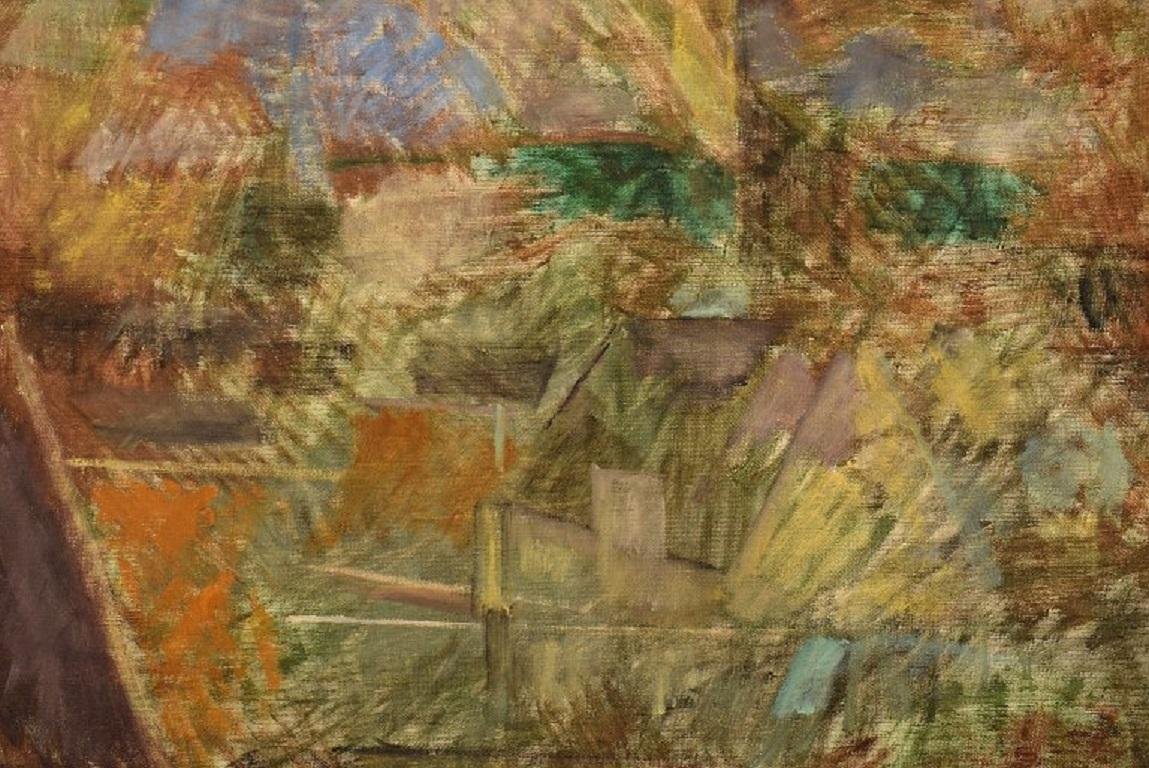 Bertil Öhlund, Sweden, Oil on Canvas, Abstract Composition, 1960s