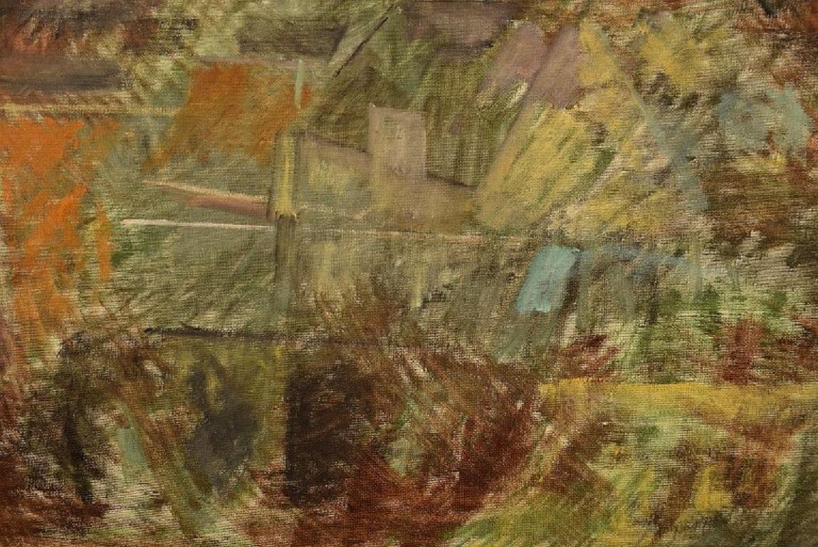 Bertil Öhlund, Sweden, Oil on Canvas, Abstract Composition, 1960s