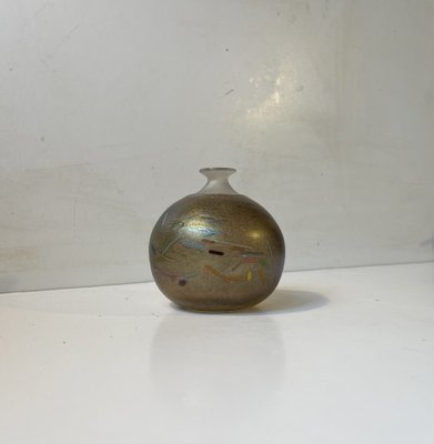 Bertil Vallien Spherical Tornado Vase in Art Glass from Kosta Boda, 1980s-LCR-2043867