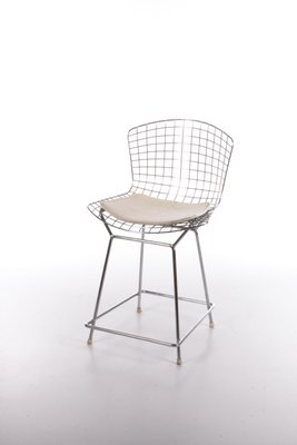 Bertoia Bar Stool With Original Cushion by Harry Bertoia for Knoll Inc., 1970-EZZ-1257252