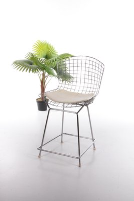 Bertoia Bar Stool With Original Cushion by Harry Bertoia for Knoll Inc., 1970-EZZ-1257252