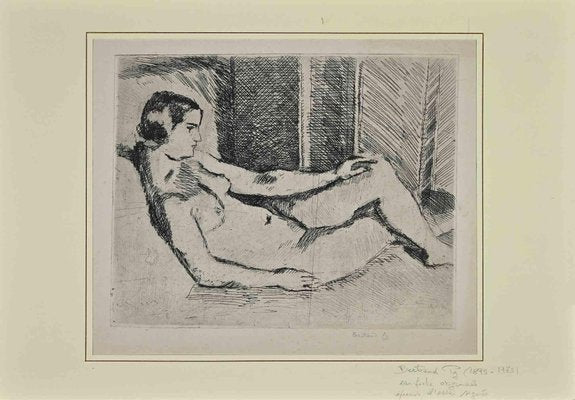 Bertrand Py, Nude Woman, Original Etching, 20th-Century-ZCI-1268884