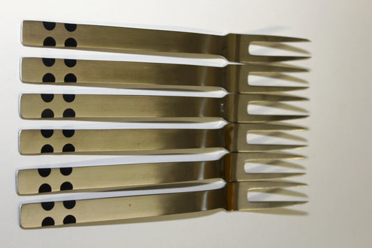 Besteck 2200 Meat Forks by Helmut Alder for Amboss, 1967, Set of 6