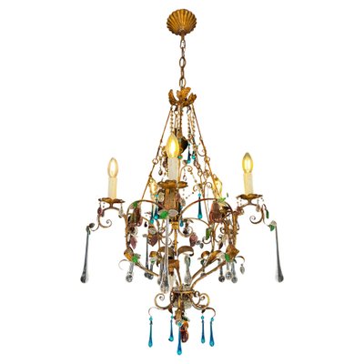 Bette Davis Fruits Murano Chandelier, 1950s-OVO-1740763